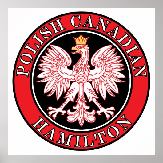 Hamilton Polnisch Kanadischer Adler Poster (Vorne)