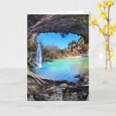 Hamilton Pool - Austin Texas Karte (Gelbe Blume)