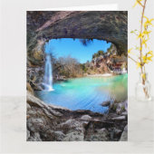 Hamilton-Pool - Austin Texas Karte (Gelbe Blume)