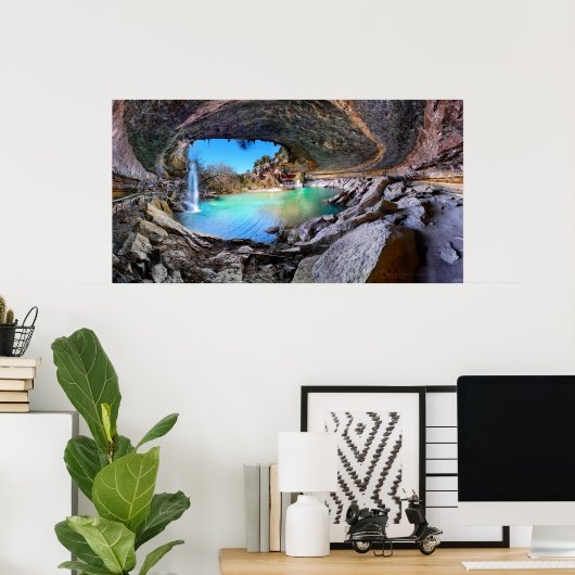 Hamilton Pool - Austin Texas Poster (Heimbüro)