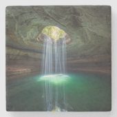 Hamilton Pool Coaster Set - Natural Texas Design Steinuntersetzer (Vorderseite)