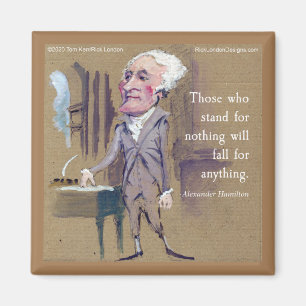 Hamilton & Quote Kühlschrankmagnet