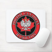 Hamilton Round Polish Canadian Leaf Mousepad (Mit Mouse)