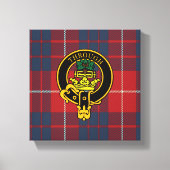 Hamilton Scottish Wappen und Tartan Canvas print Leinwanddruck (Vorderseite)