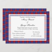 Hamilton Scottish Wedding Einladung (Vorne/Hinten)