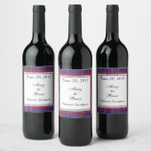 Hamilton Scottish Wedding Wine Label Weinetikett (Flaschen)