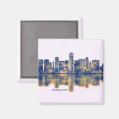 Hamilton Skyline Magnet (Vorderseite/Rückseite)