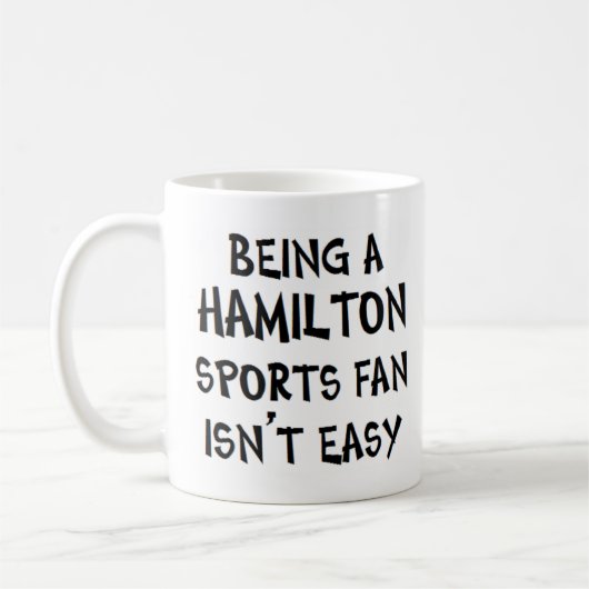 Hamilton-Sportfan, zu sein Kaffeetasse (Links)