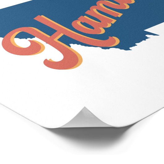 Hamilton, Staat Montana Poster (Ecke)