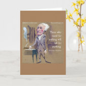 Hamilton "Stand für irgendetwas" Grußkarte Karte (Gelbe Blume)