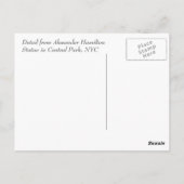 Hamilton-Statuenkarte Postkarte (Rückseite)