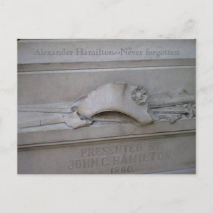 Hamilton-Statuenkarte Postkarte