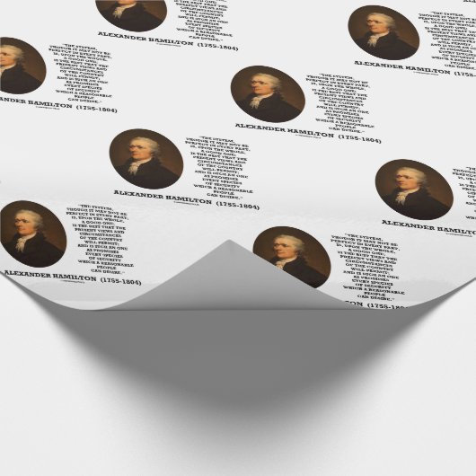 Hamilton-System perfekt nicht sein ein gutes Zitat Geschenkpapier (Ecke)