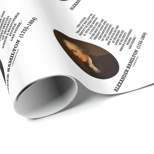 Hamilton-System perfekt nicht sein ein gutes Zitat Geschenkpapier (Rolleneckpunkt)