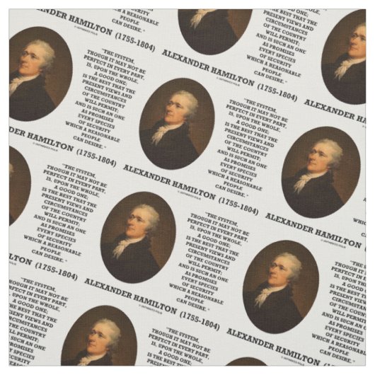 Hamilton-System perfekt nicht sein ein gutes Zitat Stoff (Muster)