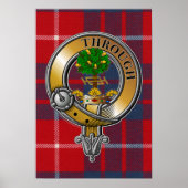 Hamilton Tartan & Abzeichen Poster (Vorne)