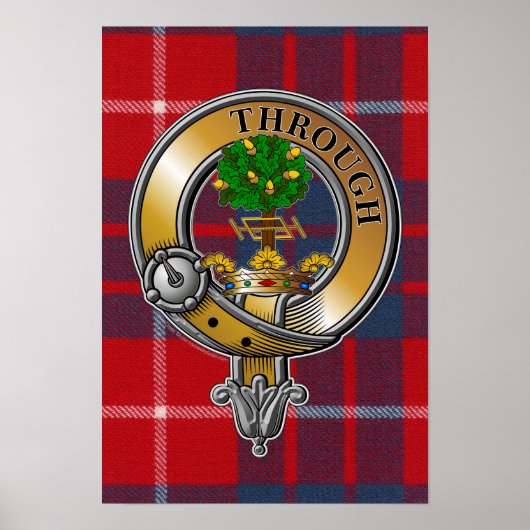 Hamilton Tartan & Abzeichen Poster (Vorne)