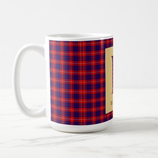 Hamilton Tartan Monogram H Kaffeetasse (Links)