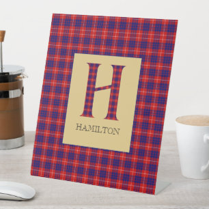 Hamilton Tartan Monogram H Sockelschild