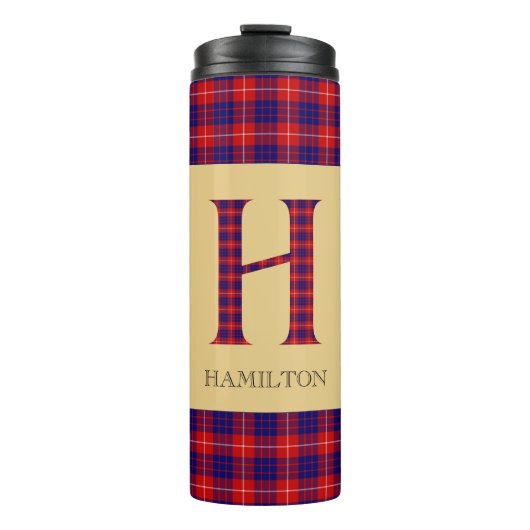 Hamilton Tartan Monogram H Thermosbecher (Vorderseite)