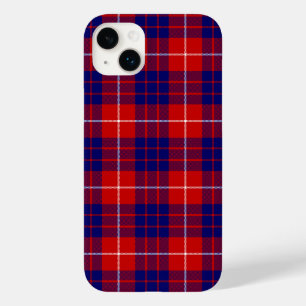 Hamilton Tartan Red Blue lila kariert Case-Mate iPhone 14 Plus Hülle