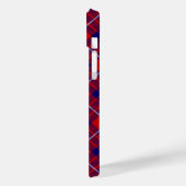 Hamilton Tartan Red Blue lila kariert Case-Mate iPhone Hülle (Rückseite / Links)
