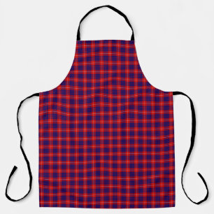 Hamilton Tartan Red Blue lila kariert Schürze