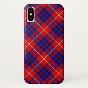 Hamilton-Tartan Rot Blau Lila Karo Case-Mate iPhone Hülle