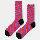 Hamilton Tartan Socks Clan Socken (Linkes Detail)