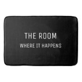 Hamilton the Musical Funny Black and White Badematte (Vorderseite)