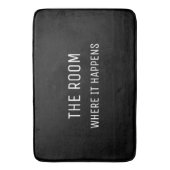 Hamilton the Musical Funny Black and White Badematte (Vorderseite Vertikal)