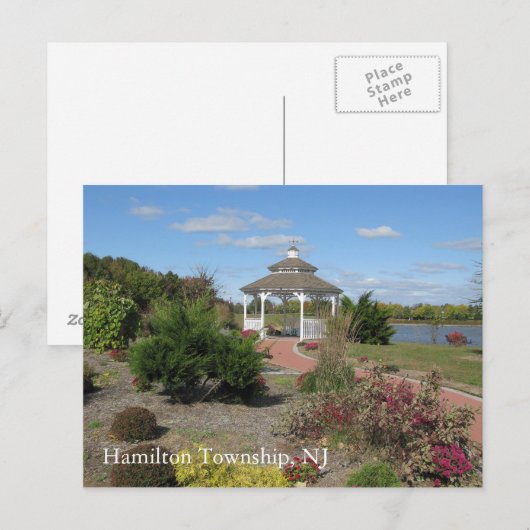 Hamilton Township, NJ Postkarte (Vorne/Hinten)