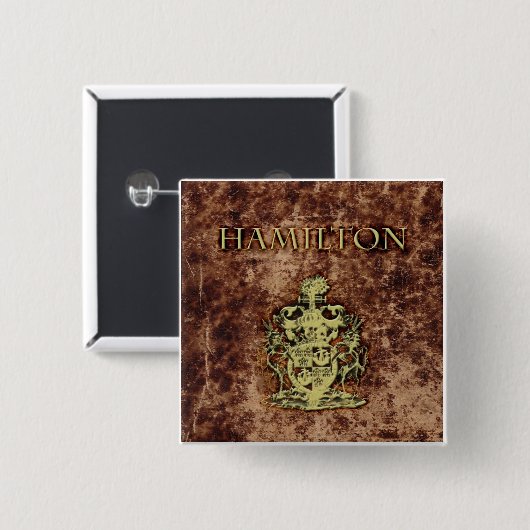 Hamilton-Wappen Button (Vorne & Hinten)