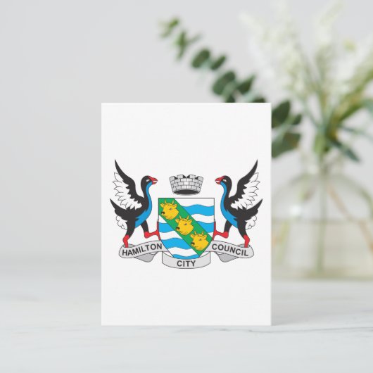 Hamilton-Wappen Postkarte (Stehend Vorderseite)