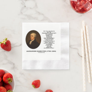 Hamilton Wealth Independence Security Manufacturin Serviette