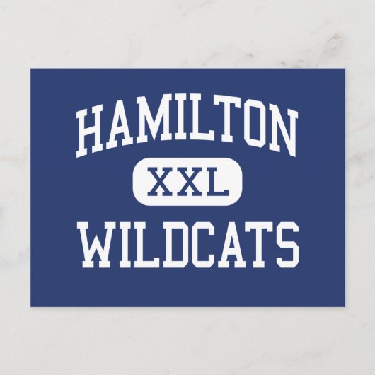 Hamilton Wildcats Middle Memphis Tennessee Postkarte (Vorderseite)