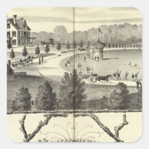Hamiltonian Farm in Middletown, NJ Quadratischer Aufkleber