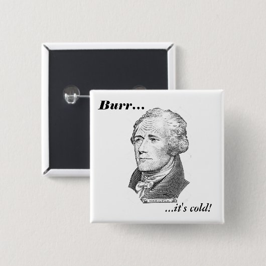 Hamiltons letzte Wörter Button (Vorne & Hinten)