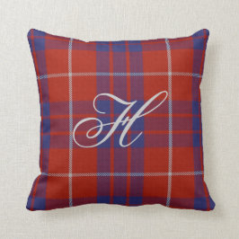 Hamiltontartan-Monogramm-Kissen Kissen