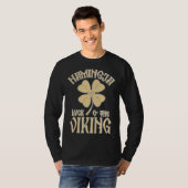 Hamingja Luck o the Viking Shamrock Aegeshjalmur V T-Shirt (Vorne ganz)