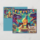 HAMISH ~ Geburtstagskarte ~ Lila blau ~ (Vorne/Hinten)