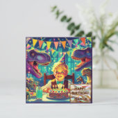 HAMISH ~ Geburtstagskarte ~ Lila blau ~ (Stehend Vorderseite)