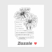 Hamish MacGregor Daisy Vinyl Sticker (Blatt)