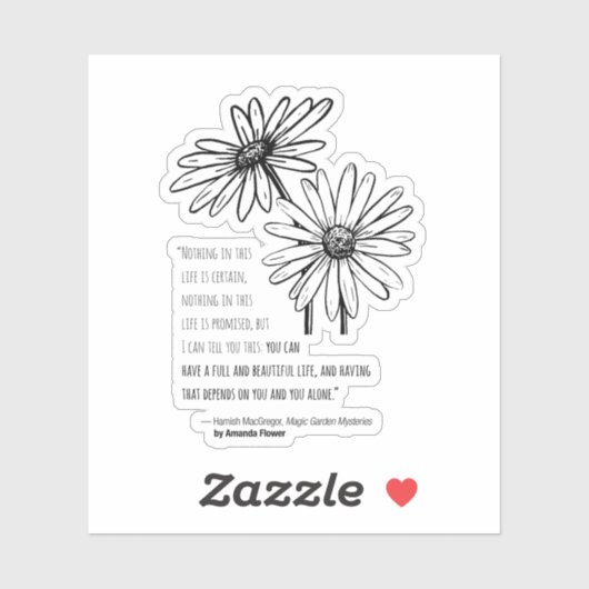 Hamish MacGregor Daisy Vinyl Sticker (Blatt)