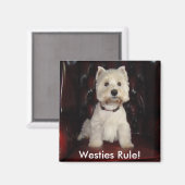 Hamish McTavish Westies Rule Kühlschrankmagnet (Vorderseite/Rückseite)