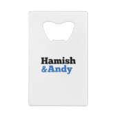 Hamish und Andy Geldbeutel Flaschenöffner (Rückseite)