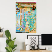 Hamitic, Shemitic und Japheth Chart Poster (Heimbüro)