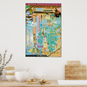 Hamitic, Shemitic und Japheth Chart Poster (Küche)