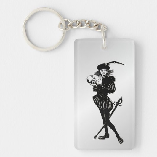 Hamlet Alas Poor Yorick! Schlüsselanhänger (Vorderseite)