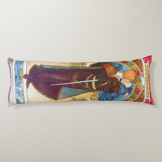 Hamlet, Alphonse Mucha Seitenschläferkissen (Rückseite)